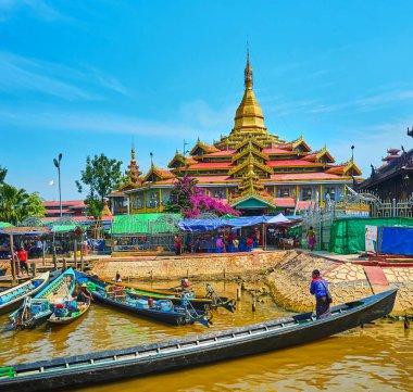 Kano eski Budist tapınağı, Inle Gölü, Myanmar