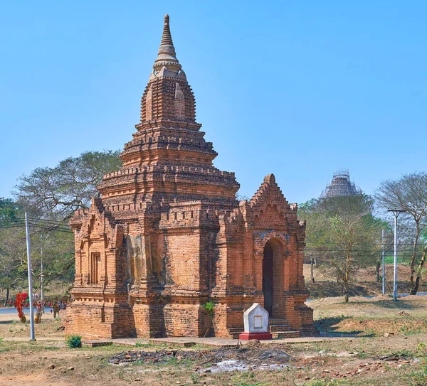 A középkori templom Bagan, Mianmar — Stock Fotó