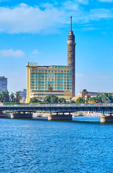 De toren op het eiland Gezira, Cairo, Egypte — Stockfoto