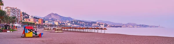 Panorama of Costa del Sol coast, Malaga, Spain — 스톡 사진