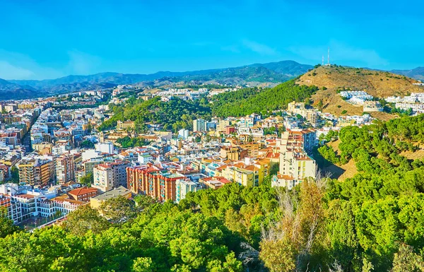 Residential neighborhoods of Malaga, Spain — Stock Photo, Image