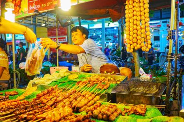 Banzaan Fresh Market 'te Bbq, Patong, Phuket, Tayland