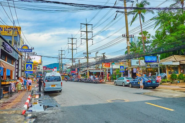 Patong distrik wisata, Phuket, Thailand — Stok Foto