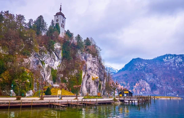 La naturaleza escénica en los Alpes austríacos, pueblo de Thaunkirchen —  Fotos de Stock