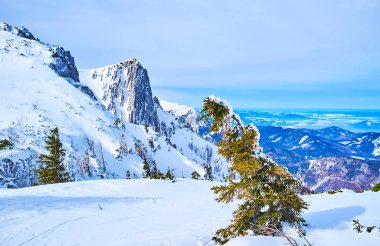 Feuerkogel Dağı 'nın kıyısında, Ebensee, Salzkammergut,