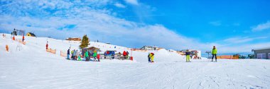 Çocuk kayak asansörlü Panorama, Feuerkogel Dağı, Ebensee, Salz