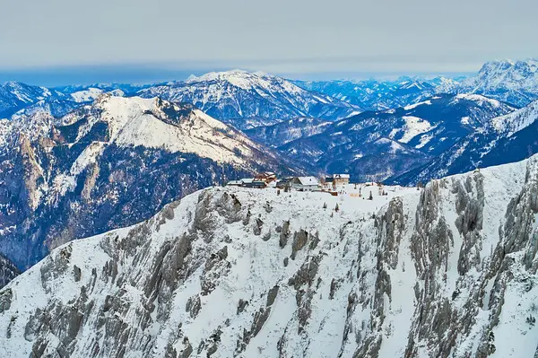 Feuerkogel Dağı kayalık yamacı, Salzkammergut, Avusturya — Stok fotoğraf