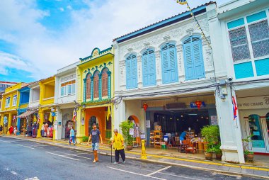 Old Town, Phuket City, Tayland 'ın güzelliği