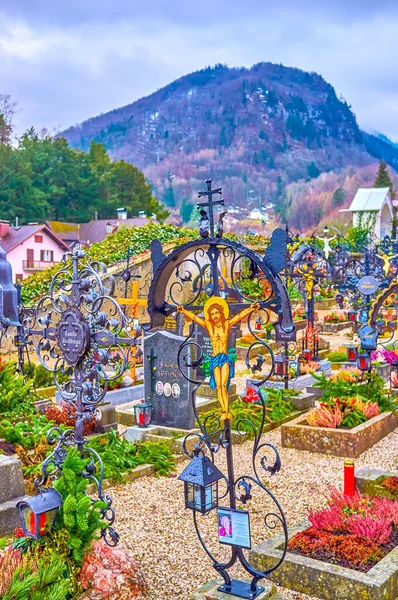 Der Friedhof Traunkirchen, Österreich — Stockfoto