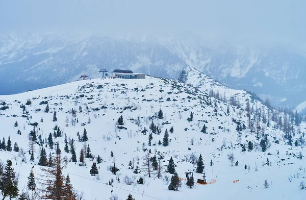 山中的暴风雪，费尔科尔山高原，萨沙 — 图库照片