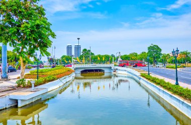 Bangkok, Tayland 'daki Rop Krung Kanalı.