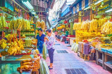 Çin Mahallesi Bangkok, Tayland 'daki tarihi Sampheng pazarı.