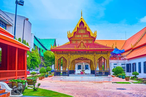 Piękny pawilon w Muzeum Narodowym w Bangkoku, Tajlandia — Zdjęcie stockowe