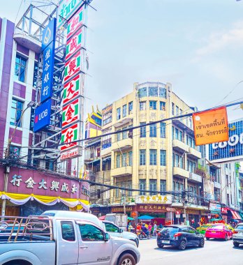Bangkok, Tayland 'daki Çin Mahallesi' nde.