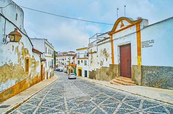 스페인, 제 레즈에 있는 오래 된 도시 도로 — 스톡 사진