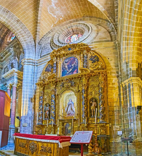 El retablo de la Inmaculada Concepción, Catedral del Santo Salvador , — Foto de Stock