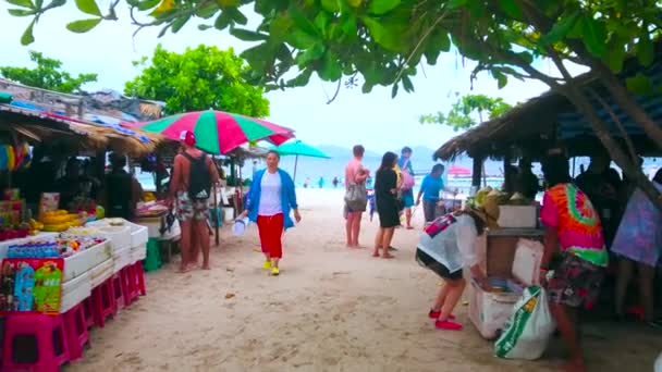 Πουκέτ Ταϊλάνδη Μαΐου 2019 Εστιατόριο Του Νησιού Κάι Νοκ Πολλούς — Αρχείο Βίντεο
