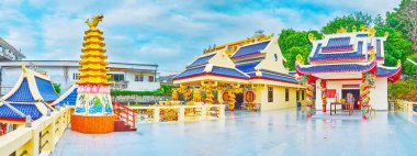 Sam Sae Chu 'nun Panoraması Çin Tapınağı, Phuket Şehri, Tayland