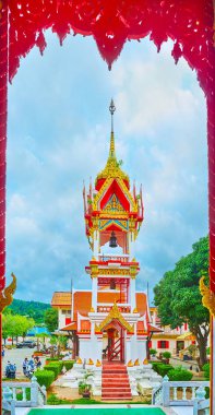 The belfry of Wat Chalong, Chalong, Phuket, Thailand clipart