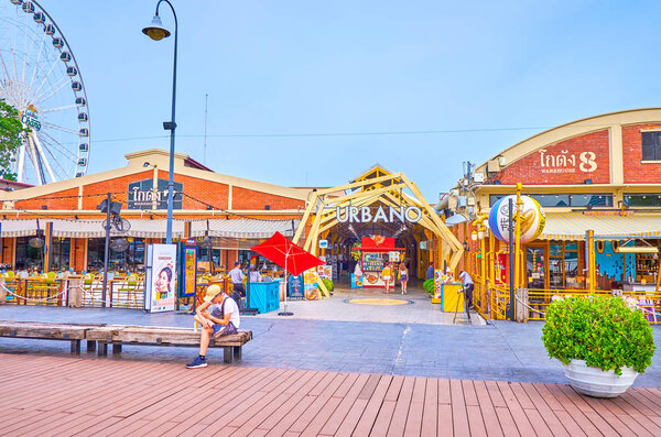 The modern shopping mall in Bangkok, Thailand