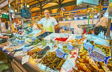 Waiting for clients, Central Abastos Market, Jerez, Spain