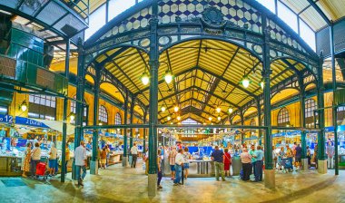 Panorama of Central Abastos Market, Jerez, Spain