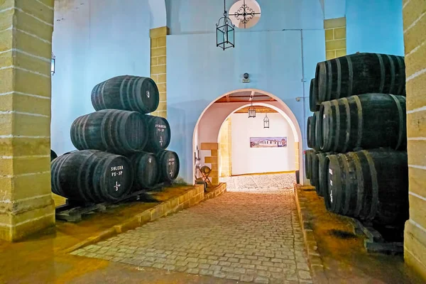 The tour to the Jerez winery, Spain — Stock Photo, Image