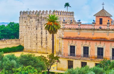 Alcazar, Jerez, İspanya 'yı ziyaret edin.