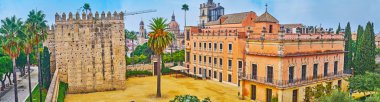 Alcazar, Jerez, İspanya Villavicencio Sarayı Panoraması