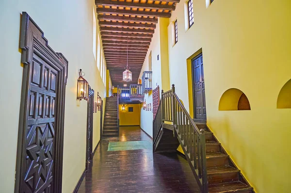 The corridor of Villavicencio Palace, Alcazar, Jerez, Spain — Stock Photo, Image