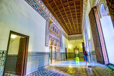 Sala de los Infantes Sevilla, İspanya 'daki Alcazar Sarayı' nda.