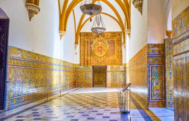 Sala de las Bovedas, Se 'deki Alcazar kompleksindeki Don Pedro Sarayı' nda.
