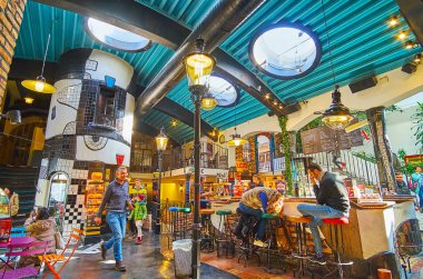 Hundertwasser köyünün salonu, Viyana, Avusturya