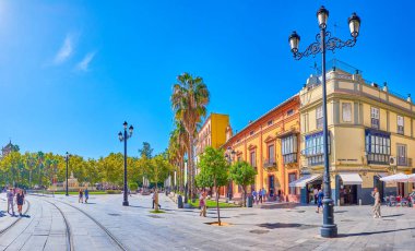Tembel yürüyüşler Sevilla, İspanya 'da