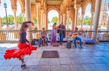 Endülüs dansı, Sevillian sokak dansçıları, İspanya