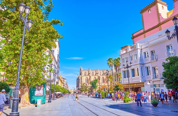 The city center of Seville, Spain — 스톡 사진