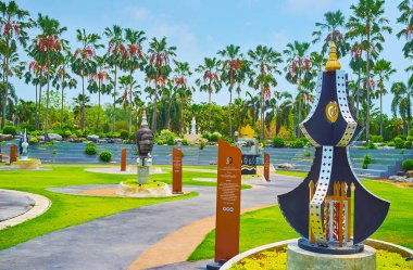 Exhibition of modern art in Grand Amphitheater, Rajapruek park, 