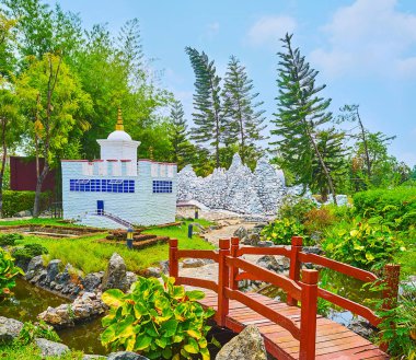 Enjoy the Nepal garden in Rajapruek park, Chiang Mai, Thailand