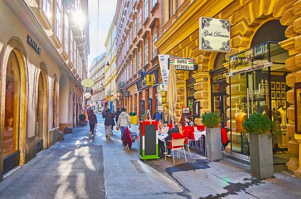 Cafés dans le vieux Vienne, Autriche — Photo