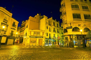 İspanya 'nın eski Sevilla kentindeki şehir manzarası