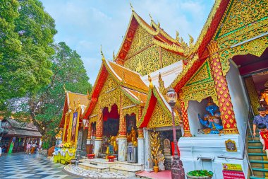 Wat Phra 'nın altın mabedi Doi Suthep tapınağı, Chiang Ma