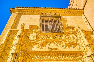 Marchena Gates 'in Seville, Spai' deki Alcazar Sarayı 'ndaki dekorasyonları.