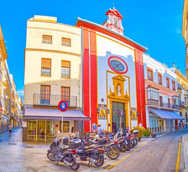 Orta Çağ Sevilla 'sında Cahpel' in oynadığı küçük kare, İspanya
