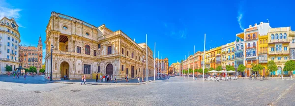 O grande San Francisco Sqaure em Sevilha, Espanha — Fotografia de Stock