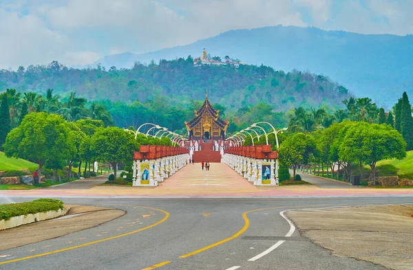 Chiang Mai Thailand May 2019 Royal Alley Rajapruek Park Royal — Stock Photo, Image