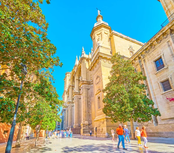 Granada Spain September 2019 Pleasant Walk Plaza Alonso Cano Square — Stockfoto