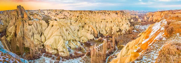 Geniet Van Zonsondergang Top Panorama Van Love Valley Beroemd Zijn — Stockfoto