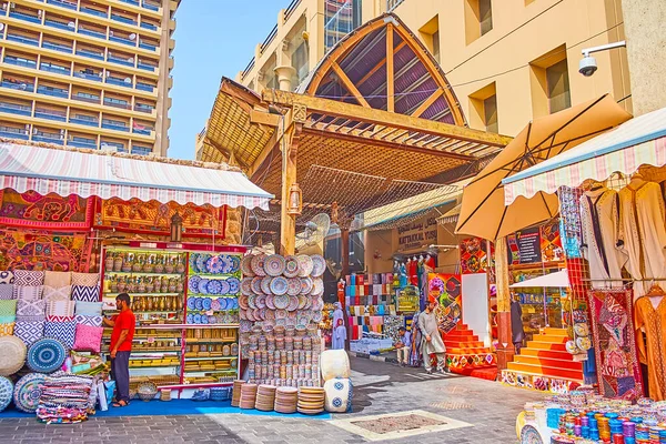 Dubai Uae March 2020 Bur Dubai Grand Souq Bazaar Market — Stock Photo, Image