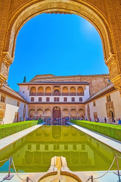 Granada Spanya Eylül 2019 Kazazedeler Sarayı Nın Oyulmuş Kemeri Eylül — Stok fotoğraf