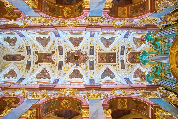 Czestochowa Poland June 2018 Amazing Vault Nave Jasna Gora Basilica — Stock Photo, Image